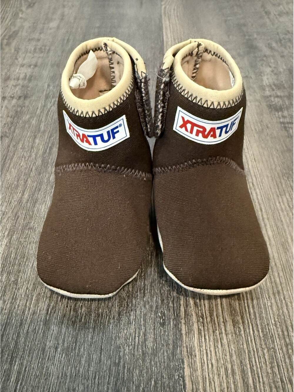 Xtratuf Infant Minnow Ankle Deck Boot - Brown Crib Boots Sz 3 Infant